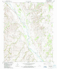 Parallel Oklahoma Historical topographic map, 1:24000 scale, 7.5 X 7.5 Minute, Year 1985