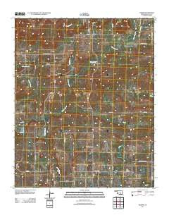 Parker Oklahoma Historical topographic map, 1:24000 scale, 7.5 X 7.5 Minute, Year 2012