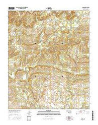 Parker Oklahoma Current topographic map, 1:24000 scale, 7.5 X 7.5 Minute, Year 2016