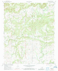 Parker Oklahoma Historical topographic map, 1:24000 scale, 7.5 X 7.5 Minute, Year 1967