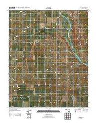 Parvin Oklahoma Historical topographic map, 1:24000 scale, 7.5 X 7.5 Minute, Year 2012