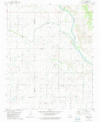 Parvin Oklahoma Historical topographic map, 1:24000 scale, 7.5 X 7.5 Minute, Year 1982