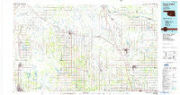 Pauls Valley Oklahoma Historical topographic map, 1:100000 scale, 30 X 60 Minute, Year 1986