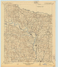 Pauls Valley Oklahoma Historical topographic map, 1:125000 scale, 30 X 30 Minute, Year 1902