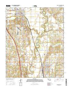 Pauls Valley Oklahoma Current topographic map, 1:24000 scale, 7.5 X 7.5 Minute, Year 2016