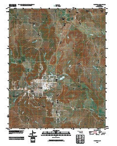 Pawhuska Oklahoma Historical topographic map, 1:24000 scale, 7.5 X 7.5 Minute, Year 2009