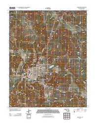 Pawhuska Oklahoma Historical topographic map, 1:24000 scale, 7.5 X 7.5 Minute, Year 2012