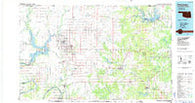 Pawhuska Oklahoma Historical topographic map, 1:100000 scale, 30 X 60 Minute, Year 1985
