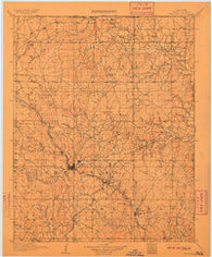 Pawhuska Oklahoma Historical topographic map, 1:125000 scale, 30 X 30 Minute, Year 1910