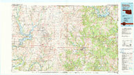 Pawhuska Oklahoma Historical topographic map, 1:100000 scale, 30 X 60 Minute, Year 1985