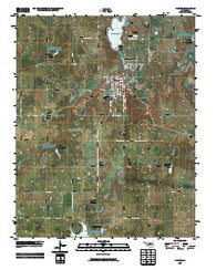 Pawnee Oklahoma Historical topographic map, 1:24000 scale, 7.5 X 7.5 Minute, Year 2009