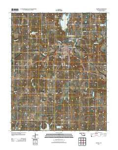 Pawnee Oklahoma Historical topographic map, 1:24000 scale, 7.5 X 7.5 Minute, Year 2013