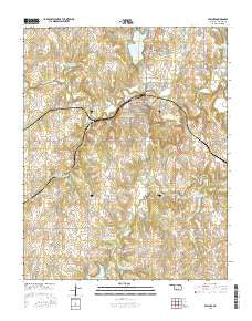 Pawnee Oklahoma Current topographic map, 1:24000 scale, 7.5 X 7.5 Minute, Year 2016