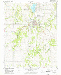 Pawnee Oklahoma Historical topographic map, 1:24000 scale, 7.5 X 7.5 Minute, Year 1978