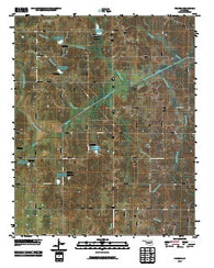 Pearson Oklahoma Historical topographic map, 1:24000 scale, 7.5 X 7.5 Minute, Year 2010
