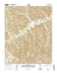 Pearson Oklahoma Current topographic map, 1:24000 scale, 7.5 X 7.5 Minute, Year 2016