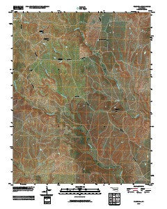 Pearsonia Oklahoma Historical topographic map, 1:24000 scale, 7.5 X 7.5 Minute, Year 2009
