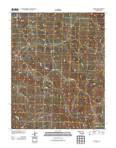 Pearsonia Oklahoma Historical topographic map, 1:24000 scale, 7.5 X 7.5 Minute, Year 2012