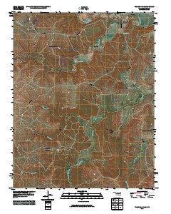 Pearsonia NE Oklahoma Historical topographic map, 1:24000 scale, 7.5 X 7.5 Minute, Year 2010