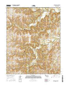 Pearsonia NE Oklahoma Current topographic map, 1:24000 scale, 7.5 X 7.5 Minute, Year 2016