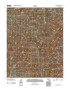Pearsonia NW Oklahoma Historical topographic map, 1:24000 scale, 7.5 X 7.5 Minute, Year 2012