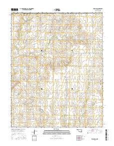 Peckham Oklahoma Current topographic map, 1:24000 scale, 7.5 X 7.5 Minute, Year 2016