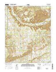Peggs Oklahoma Current topographic map, 1:24000 scale, 7.5 X 7.5 Minute, Year 2016