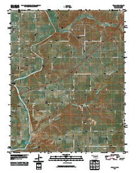 Peoria Oklahoma Historical topographic map, 1:24000 scale, 7.5 X 7.5 Minute, Year 2010