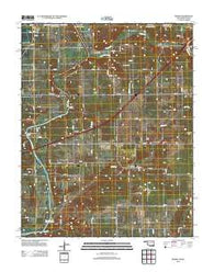 Peoria Oklahoma Historical topographic map, 1:24000 scale, 7.5 X 7.5 Minute, Year 2012