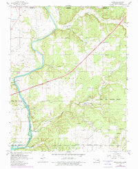 Peoria Oklahoma Historical topographic map, 1:24000 scale, 7.5 X 7.5 Minute, Year 1960