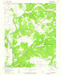 Peoria Oklahoma Historical topographic map, 1:24000 scale, 7.5 X 7.5 Minute, Year 1960