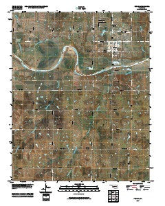 Perkins Oklahoma Historical topographic map, 1:24000 scale, 7.5 X 7.5 Minute, Year 2010