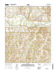 Perkins Oklahoma Current topographic map, 1:24000 scale, 7.5 X 7.5 Minute, Year 2016