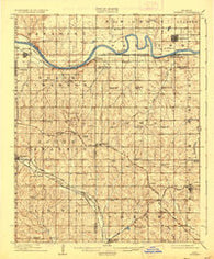 Perkins Oklahoma Historical topographic map, 1:62500 scale, 15 X 15 Minute, Year 1909