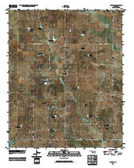 Pernell Oklahoma Historical topographic map, 1:24000 scale, 7.5 X 7.5 Minute, Year 2010