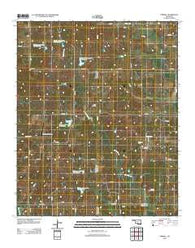 Pernell Oklahoma Historical topographic map, 1:24000 scale, 7.5 X 7.5 Minute, Year 2012