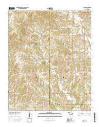 Pernell Oklahoma Current topographic map, 1:24000 scale, 7.5 X 7.5 Minute, Year 2016