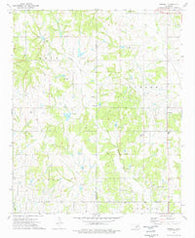 Pernell Oklahoma Historical topographic map, 1:24000 scale, 7.5 X 7.5 Minute, Year 1974