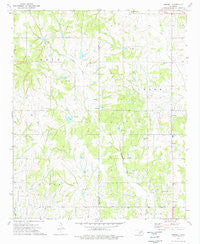 Pernell Oklahoma Historical topographic map, 1:24000 scale, 7.5 X 7.5 Minute, Year 1974
