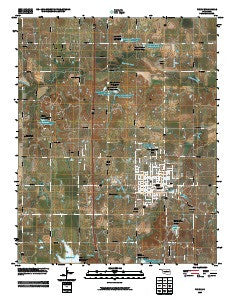Perry Oklahoma Historical topographic map, 1:24000 scale, 7.5 X 7.5 Minute, Year 2009