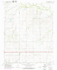Perry NW Oklahoma Historical topographic map, 1:24000 scale, 7.5 X 7.5 Minute, Year 1972