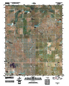 Perry NW Oklahoma Historical topographic map, 1:24000 scale, 7.5 X 7.5 Minute, Year 2010
