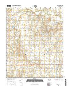 Perry NW Oklahoma Current topographic map, 1:24000 scale, 7.5 X 7.5 Minute, Year 2016