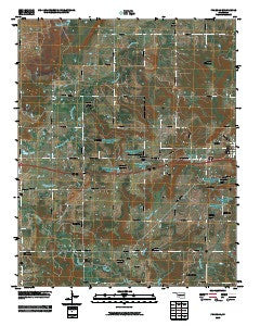 Pharoah Oklahoma Historical topographic map, 1:24000 scale, 7.5 X 7.5 Minute, Year 2010