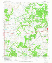 Pharoah Oklahoma Historical topographic map, 1:24000 scale, 7.5 X 7.5 Minute, Year 1967
