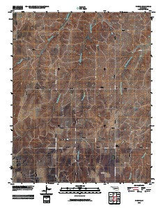 Phroso Oklahoma Historical topographic map, 1:24000 scale, 7.5 X 7.5 Minute, Year 2010
