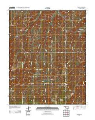 Phroso Oklahoma Historical topographic map, 1:24000 scale, 7.5 X 7.5 Minute, Year 2012