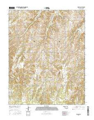 Phroso Oklahoma Current topographic map, 1:24000 scale, 7.5 X 7.5 Minute, Year 2016