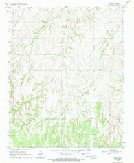 Phroso Oklahoma Historical topographic map, 1:24000 scale, 7.5 X 7.5 Minute, Year 1969