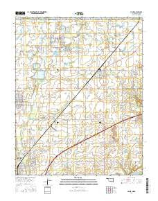Picher Oklahoma Current topographic map, 1:24000 scale, 7.5 X 7.5 Minute, Year 2016